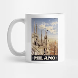 Milano (Milan), Italy Vintage Travel Poster Design Mug